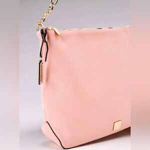 Nwt luxury VS dusty pink gold tone chain recycled vegan bag limited ed
